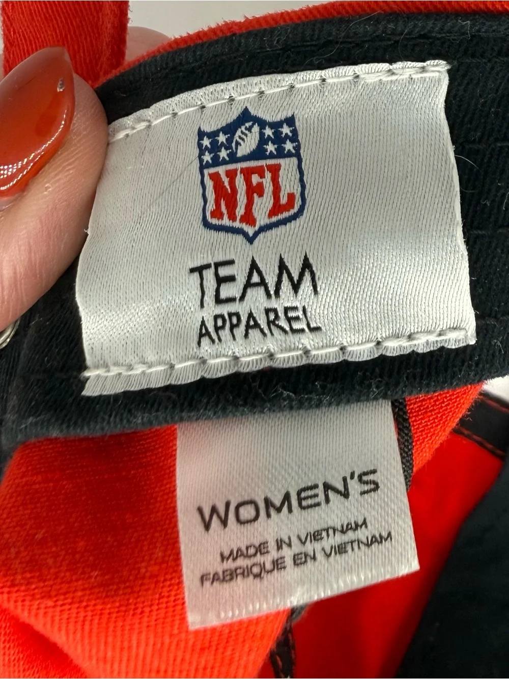 NFL Women’s Red and White Sequin Chiefs Hat